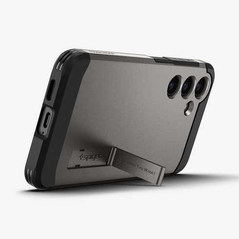 ACS07300 - Galaxy S24 Ultra Case Tough Armor in Black showing the back